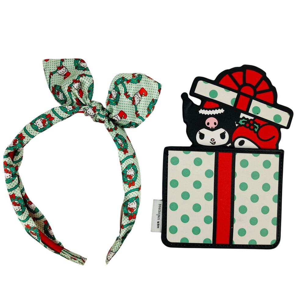 Her Universe My Melody & Kuromi Holiday Gift Card Peeking Holder Hello Kitty